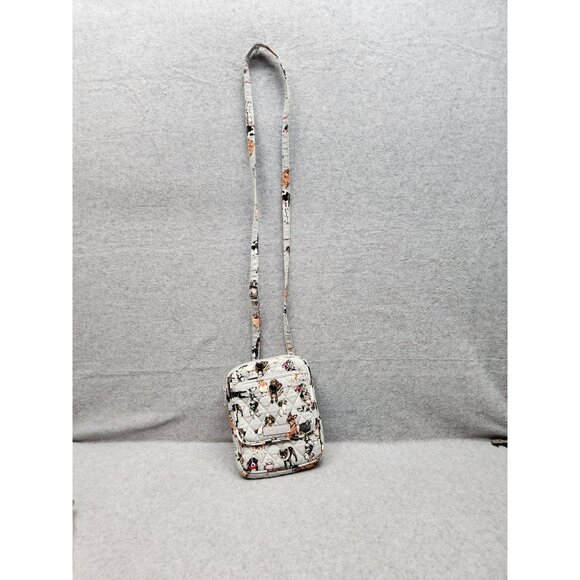 Vera Bradley DOG SHOW Easy RFID Mini Hipster Quilted Crossbody Bag - Picture 1 of 8